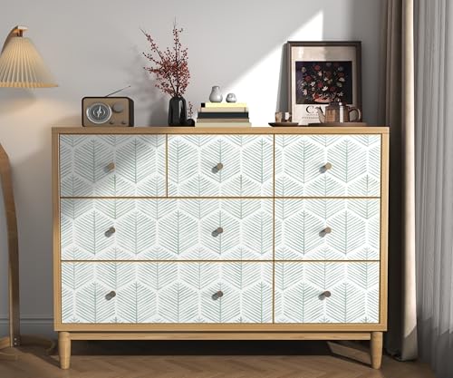 OSECAGE Modern Peel and Stick Wallpaper Boho Contact Paper 17.3''×78.8'' - color: Green, size: 17.3" x 78.8"
