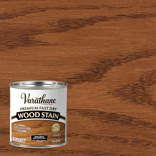 Varathane Premium Fast Dry Golden Mahogany Wood Stain - color: Golden Mahogany, size: 0.25 Quart (Pack of 1)