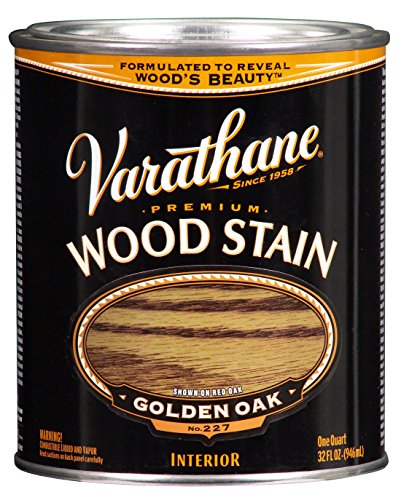 Varathane 211716H-2PK Premium Wood Stain, Quart, Golden Oak, 2 Pack - color: Golden Oak