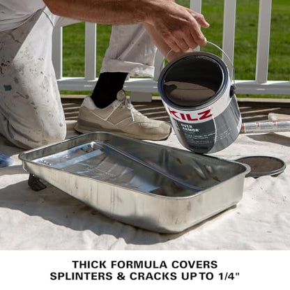 KILZ Over Armor Textured Solid Coating Resurfacer, New Oxford, 1 Gallon - color: New Oxford, style: Textured