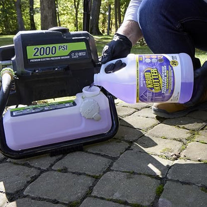 Krud Kutter Multi-Purpose Pressure Washer Concentrate & Manual Use Outdoor Cleaner | Deep Cleans Tough Dirt, Oil, Grease, and Stains for Vinyl, Concrete, Wood, Brick, Stone & More | 1 Gallon