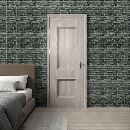 Faux Brick Wall Panels, 20 PCS, Green - color: Green Brick, size: 20PCS