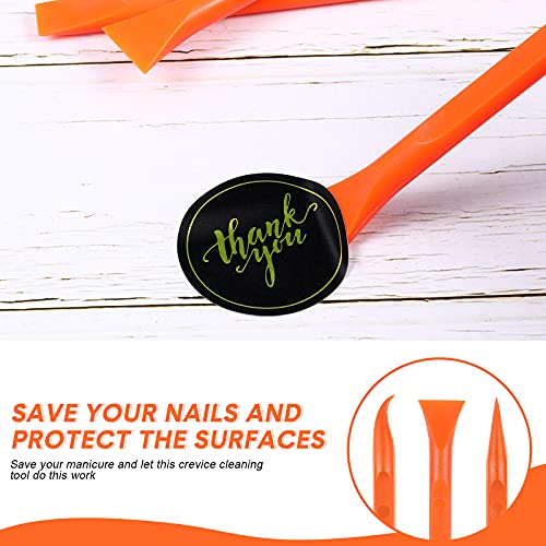 Honoson 9 Pcs Cleaning Scraper Tool, Scratch Free for Auto Detailing,None - color: Orange