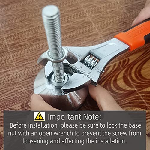 4 Pack Adjustable Height Center Support Leg for Bed Frame - color: 4pcs(7.2-14.8inch)-heavy Duty Metal