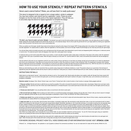 Stencil1 Structure Pattern Stencil 11" x 11" Geometric Wall Decor - color: Structure Repeat Wallpaper Pattern Stencil