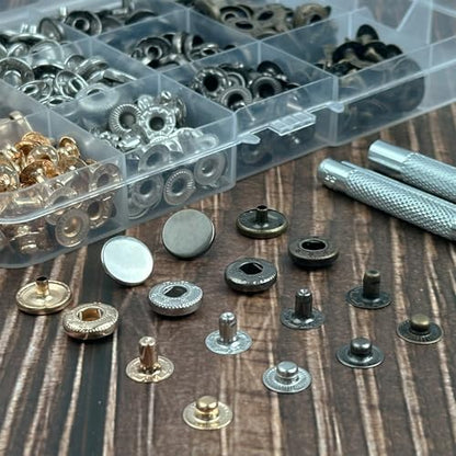 NXTOV Metal Snap Buttons with Setter Tools, 120 Sets, 12.5mm - style: 12.5mm