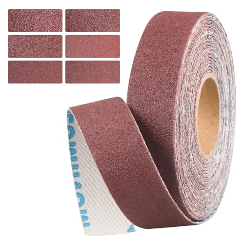 Emery Cloth Roll 100 Grit, 1 Inch x 33 Feet Heavy Duty Sandpaper - size: 10 meters, style: 100 Grit