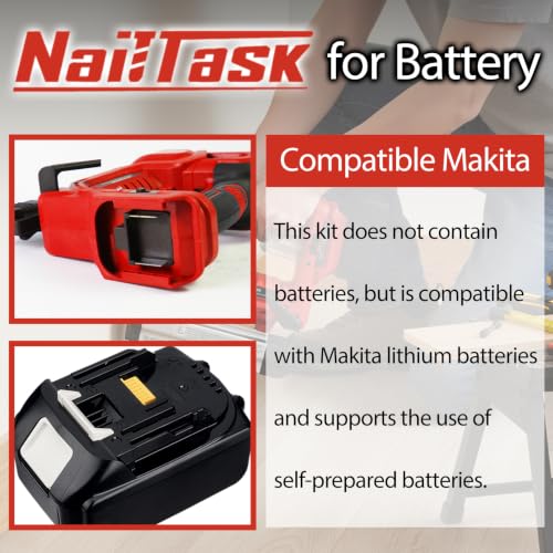 18GA Cordless Nail Gun and Stapler, 2-in-1 Brad Nailer, No Battery