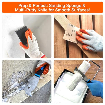 King Origin 31 PCS Paint Roller Kit, Extension Pole (4.75 ft)