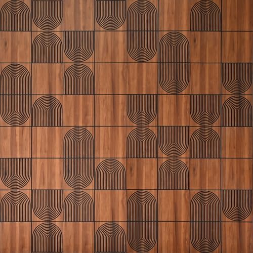 3D Wall Panels, 4-Pack 62 Sq Ft, Teak Wood Grain Peel and Stick Wall Panels, Self-Adhesive PVC Wall Paneling for Living Room, Bedroom & Accent Wall