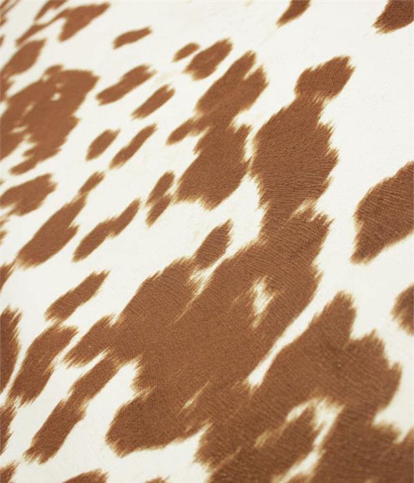 Suede Velvet Cow Print Fabric Udder Madness Upholstery 54" Wide Sold by The Yard (Bronze) - color: Bronze