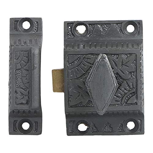 Antique Iron Cabinet Latch, Ideal for Cabinet Closet Kitchen Doors, Antique Cabinet Diamond Latch