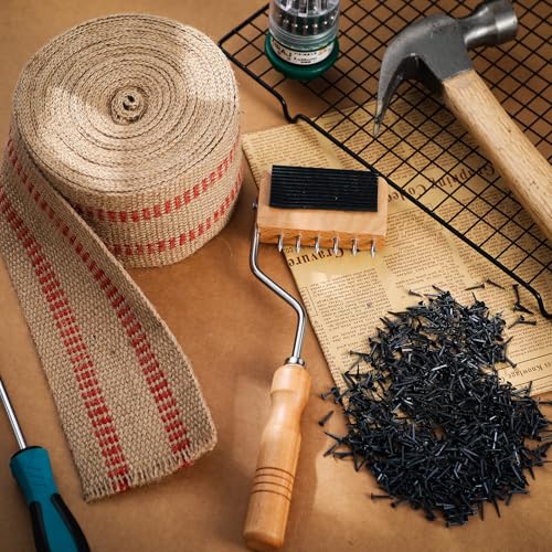 Lanties Upholstery Tool Kit Stretcher 10 Yds Jute Webbing, Red, Gooseneck - color: Red, style: Gooseneck