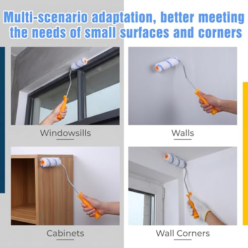 100 Pcs 4" Microfiber Paint Roller Covers, Microfiber Paints Roller