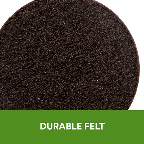 Scotch Felt Pads 162 PCS Brown, Felt Furniture Pads for Protecting Hardwood Floors, Round, Assorted Sizes Value Pack, Self-Stick design, Protecting from nicks, dents and scratches (SP847-NA)