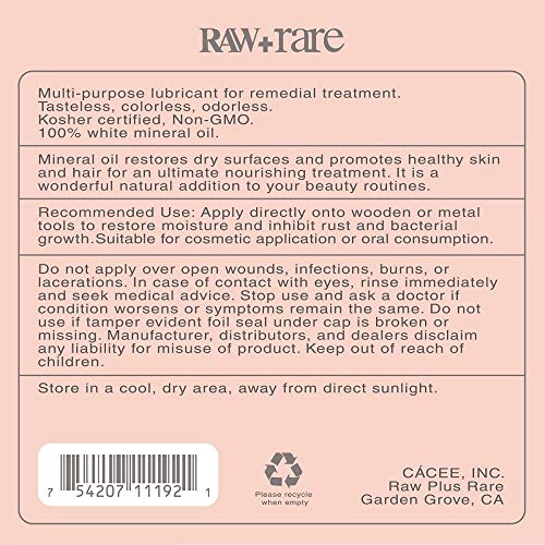 Raw Plus Rare Cutting Board Mineral Oil 32 oz