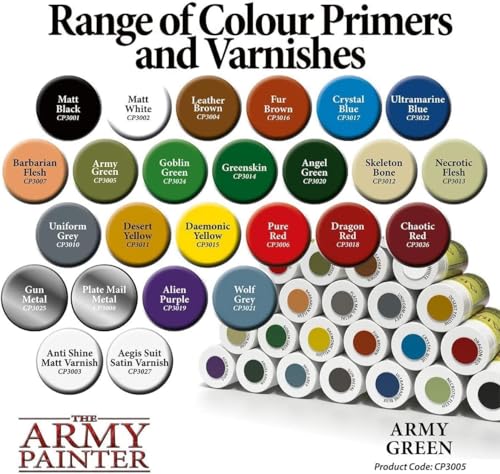 The Army Painter, Colour Primer Army Green, 400 ml acrylic spray - color: Army Green