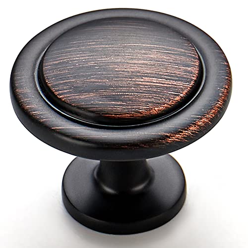 Ravinte Oil Rubbed Bronze Round Cabinet Knobs,Zinc Pulls,1-1/4 Inch,30 Pack - color: Oil Rubbed Bronze