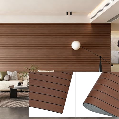 3D Wall Panels Peel and Stick – 15.74"x288"/24FT PVC Faux Wood Grain Texture, Self Adhesive Waterproof Wall Covering, DIY Accent Wall, Sofa Background Backsplash & Modern Home Decor, Covers 31.5 sq.ft - color: #2, size: 288" x 15.7"