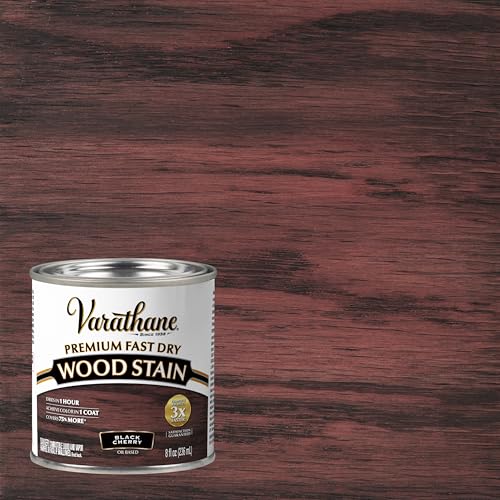 Varathane Premium Fast Dry Black Cherry Wood Stain - color: Black Cherry, size: 0.25 Quart (Pack of 1)