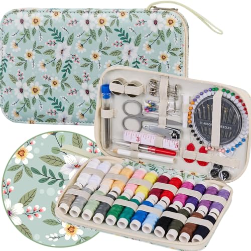 Bobode Travel Cute Hand Sewing Kit with 130PCS Sewing Accessories - color: 130PCS-QWY