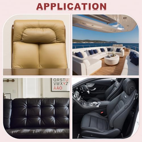 PATIKIL 63x39.4in Faux Leather Sheets, Faux Leather Fabric Sheets Vinyl Fabric Synthetic Soft Waterproof PVC for Replacement Upholstery Car Furniture Sofa Boat Marine, Wine Red - color: Wine Red