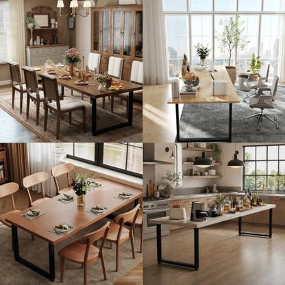 35"W×28"H Heavy Duty Metal Table Legs For Kitchen Tables, Rectangle, 2 Pack - size: 28"×35" Rectangle