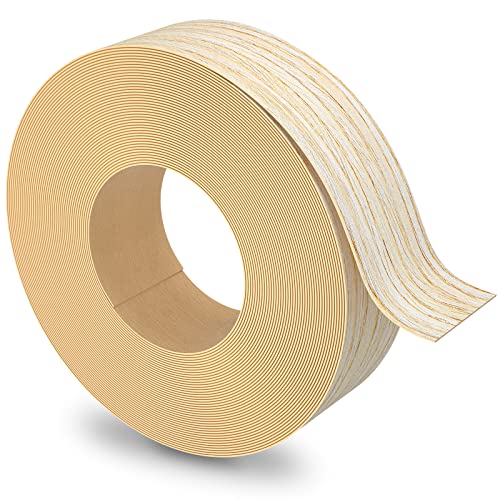 Oak Edge Banding, 1 1/2 inch x 10ft roll of Veneer White Edge Banding Pre-glued Flexible, Real Wood Tape for Cabinet Repair & Furniture Restoration - color: White Oak, size: 1 1/2"x 10ft