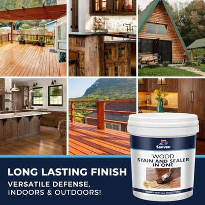 Wood Stain and Sealer in One, Polyurethane Wood Finish Water Based Polyurethane Clear Gloss Wood Protection Polyurethanes Waterproof Coating, Fast Dry Polyurethanes Sealant, Easy Clean Up 1 Gallon - color: Clear, size: 128 Fl Oz
