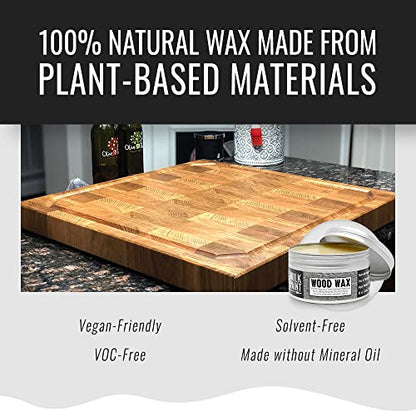 Real Milk Paint, Wood Wax for Finishing, Unfinished Furniture, Cutting Boards, Butcher Blocks, Food Grade, Vegan, 4 oz - size: 4 Ounce (Pack of 1)