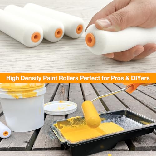 King Origin Foam Paint Roller, 10 Pack, 6 Inch High Density Roller - size: 10 PCS, 6"