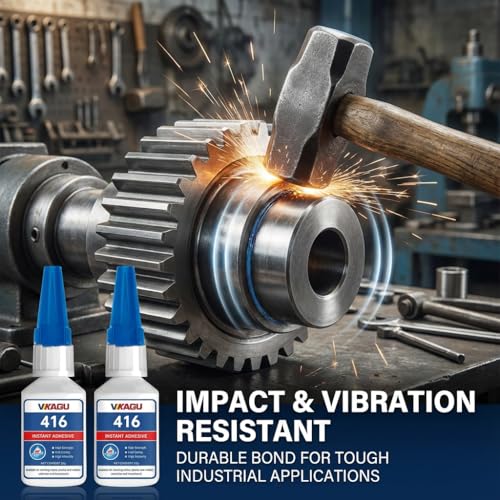 416 Super Bonder Instant Adhesive Clear for High Temp & Vibration 20g Suitable for Metal Plastic and Rubber 2 Pack - size: 416, style: 2 Pack