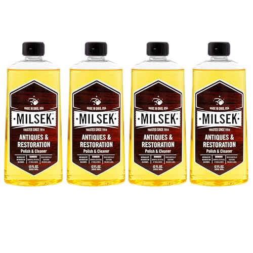 Milsek Antiques & Restoration Wood Polish 12 oz, Pack of 4 - style: 12 Fl Oz (4 Pack)