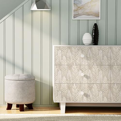 17.32" X 393.7"Boho Peel and Stick Wallpaper Beige Neutral Contact Paper - size: 17.3" x 393.7"