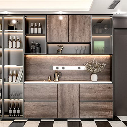 AbaBoorty 85''x15.8'' Classic Gray Oak Wood Wallpaper Peel and Stick Wood Look Vinyl Wrap for Cabinets Shelves - size: 15.8"W x 85"L