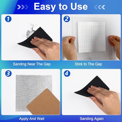 Blulu 30 Pcs 6 Inch Drywall Repair Kit Self Adhesive Mesh Drywall Patches - size: 6 Inch