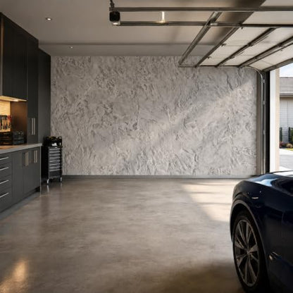 Light Gray Concrete Peel and Stick Wallpaper, 47.2 x 394 in - color: Light Gray Concrete, size: 47.2" x 394"