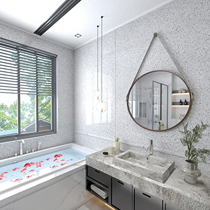 MelunMer White Wallpaper Marble Contact Paper for Countertops 15.7”×393” - color: White, size: 15.7" x 393"