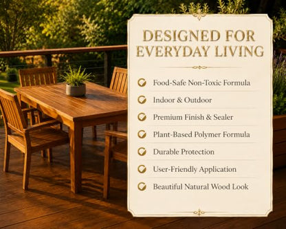 LEDICODE Advanced Polymer Wood Finish & Sealer, Plant-Based, 300ml - size: 300 ml/ 10.14 Fl Oz