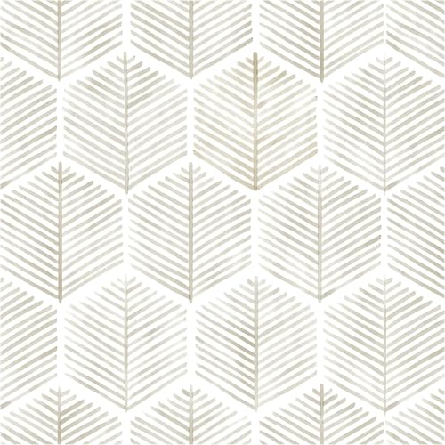 OSECAGE Geometric Peel and Stick Wallpaper Boho Contact Paper 17.3''×276'' - color: Beige, size: 17.3" x 276"