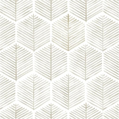 OSECAGE Geometric Peel and Stick Wallpaper Boho Contact Paper 17.3''×276'' - color: Beige, size: 17.3" x 276"