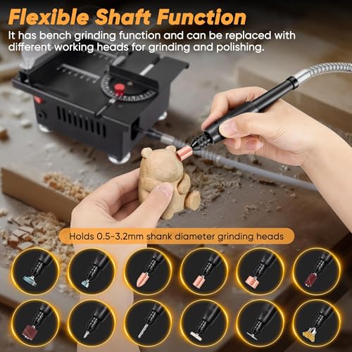 Mini Multi-Functional Table Saw, Multi-functional Mini Table Saw for Wood Cutting, Angle Adjustable with More Accessories - (10" Table Saw-Pro Kit)