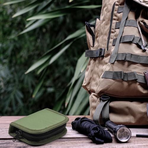 Suncalla 1 Pack Military Survival Sewing Kit Travel Emergency,Army Green - color: Army Green