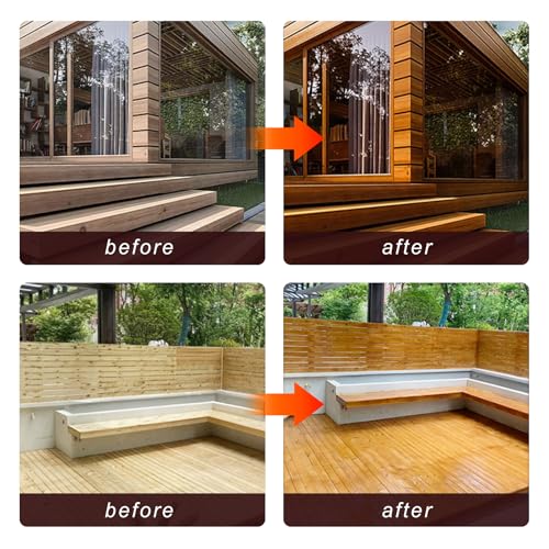 Pure Tung Oil for Wood with Wood Brush, Premium Wood Oil - Waterproof Wood Sealer Indoor and Outdoor, Tung Oil for Unfinished Bare Wood, Such as Wood Furniture, Wood Floors (8 Ounces) - size: 8 Ounces
