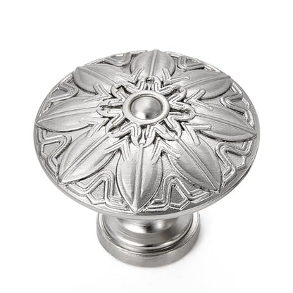 10Pcs Round Cabinet Knobs 1-1/4 Inch Brushed Nickel Knob for Kitchen Drawer - color: Brushed Nickel, size: Dia 1.25 inch