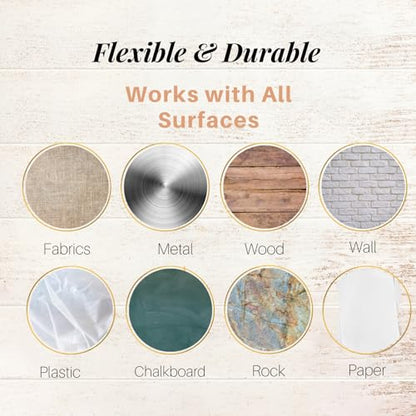 12" Round Stencils Reusable for Crafts Painting on Wood 9 Pack