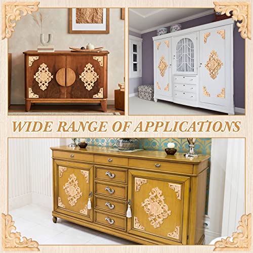 Vicenpal 20 Pcs Wood Appliques and Onlays for Furniture