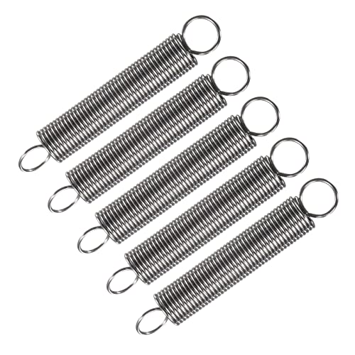 METALLIXITY Extension Spring (0.8x8x50mm/0.04"x0.32"x1.97") 5Pcs, 304 Stainless Steel Tension Spring Wire - for Home Repair Construction Machinery - size: 0.04"x0.32"x1.97"