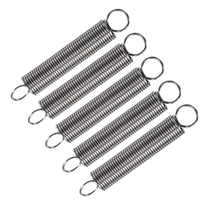 METALLIXITY Extension Spring (0.8x8x50mm/0.04"x0.32"x1.97") 5Pcs, 304 Stainless Steel Tension Spring Wire - for Home Repair Construction Machinery - size: 0.04"x0.32"x1.97"