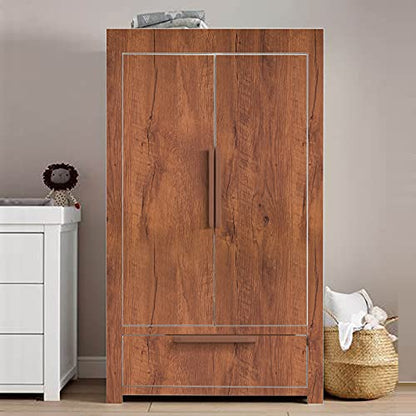 Peel and Stick Wood Grain Contact Paper for Old Furniture Kitchen Cabinets - color: Brown Red, size: 17.7" x 590"